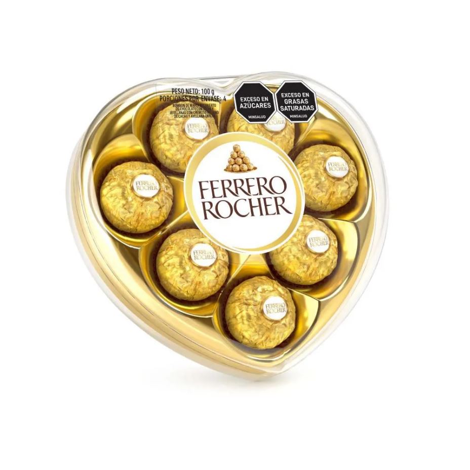 Bombones de Chocolate FERRERO ROCHER Corazón 100g
